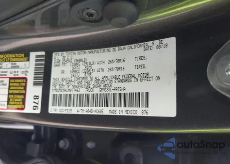 2018 Toyota Tacoma Trd Off Road from USA, damaged, VIN 3TMAZ5CN9JM077463